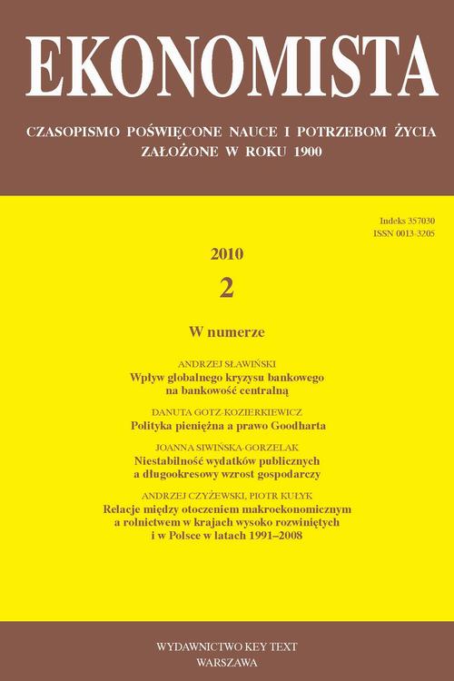 Tytuł: Ekonomista 2010 nr 2
Autor: Praca zbiorowa
Wydawnictwo: Key Text
Formaty: PDF