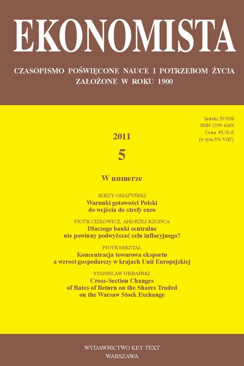 Tytuł: Ekonomista 2011 nr 5
Autor: Praca zbiorowa
Wydawnictwo: Key Text
Formaty: PDF