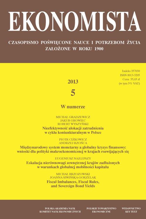 Tytuł: Ekonomista 2013 nr 5
Autor: Praca zbiorowa
Wydawnictwo: Key Text
Formaty: PDF