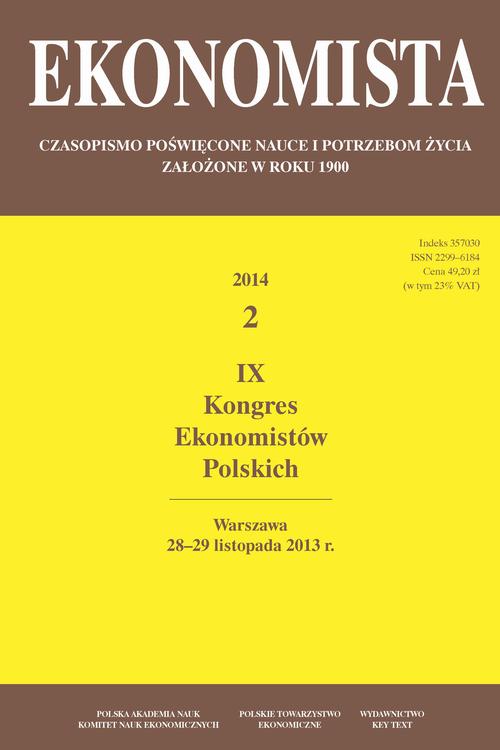 Tytuł: Ekonomista 2014 nr 2
Autor: Praca zbiorowa
Wydawnictwo: Key Text
Formaty: PDF