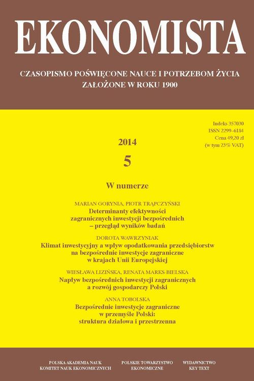 Tytuł: Ekonomista 2014 nr 5
Autor: Praca zbiorowa
Wydawnictwo: Key Text
Formaty: PDF