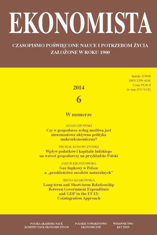 Tytuł: Ekonomista 2014 nr 6
Autor: Praca zbiorowa
Wydawnictwo: Key Text
Formaty: PDF