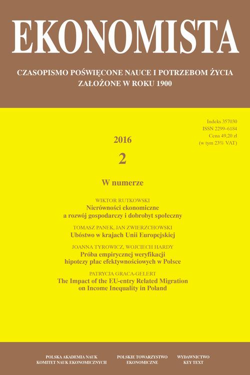 Tytuł: Ekonomista 2016 nr 2
Autor: Praca zbiorowa
Wydawnictwo: Key Text
Formaty: PDF
