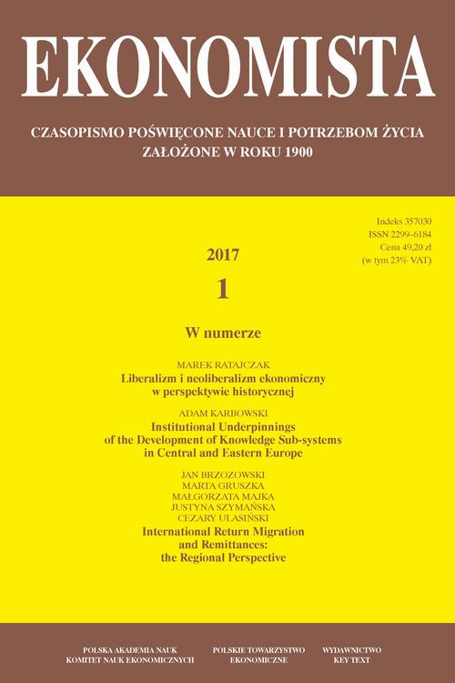 Tytuł: Ekonomista 2017 nr 1
Autor: Praca zbiorowa
Wydawnictwo: Key Text
Formaty: PDF
