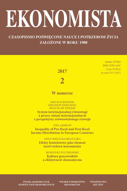 Tytuł: Ekonomista 2017 nr 2
Autor: Praca zbiorowa
Wydawnictwo: Key Text
Formaty: PDF