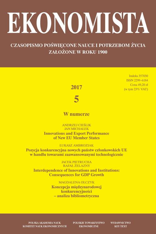 Tytuł: Ekonomista 2017 nr 5
Autor: Praca zbiorowa
Wydawnictwo: Key Text
Formaty: PDF