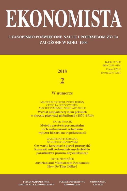 Tytuł: Ekonomista 2018 nr 2
Autor: Praca zbiorowa
Wydawnictwo: Key Text
Formaty: PDF