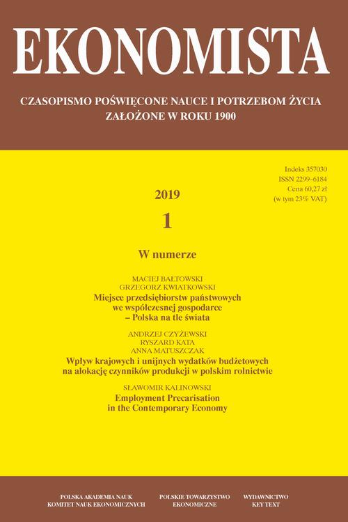 Tytuł: Ekonomista 2019 nr 1
Autor: Praca zbiorowa
Wydawnictwo: Key Text
Formaty: PDF