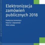 Elektronizacja zamówień publicznych 2018 — okładka e-booka