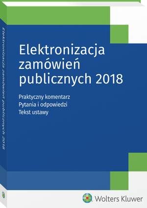 Elektronizacja zamówień publicznych 2018 — okładka e-booka