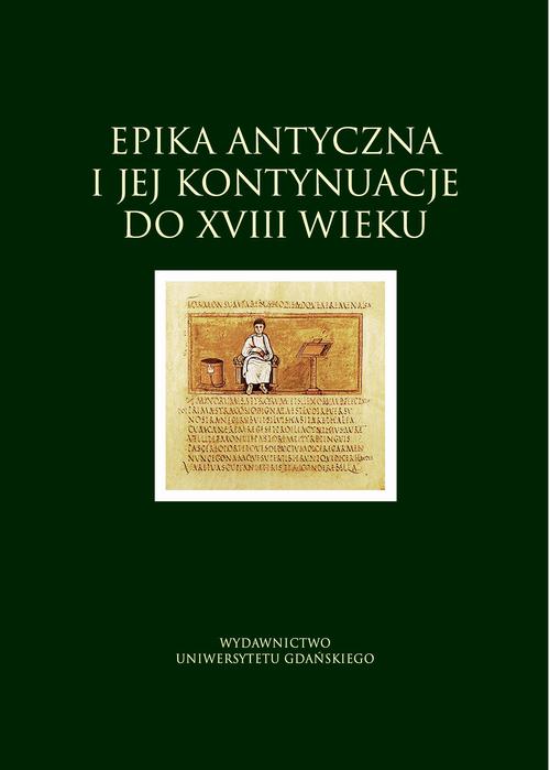 Epika antyczna i jej kontynuacje do XVIII wieku — okładka e-booka