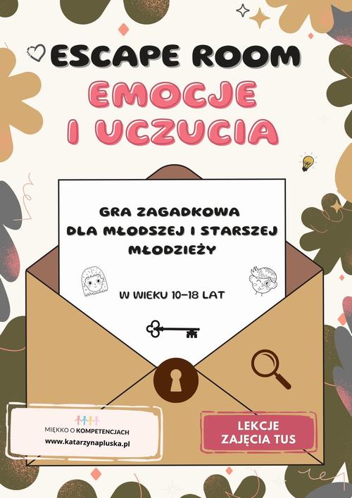Tytuł: Escape room. Emocje i uczucia. Gra zagadkowa dla młodzieży młodszej i starszej
Autor: Katarzyna Skoczylas-Płuska
Wydawnictwo: Katarzyna Skoczylas-Płuska
Formaty: PDF