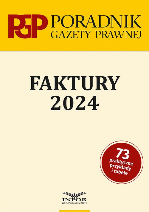 Faktury 2024 — okładka e-booka
