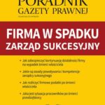 Firma w spadku - zarząd sukcesyjny — okładka e-booka