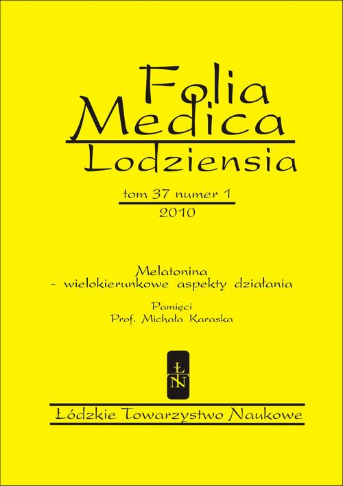 Tytuł: Folia Medica Lodziensia t. 37 z. 1/2010
Autor: Praca zbiorowa
Wydawnictwo: Łódzkie Towarzystwo Naukowe
Formaty: PDF