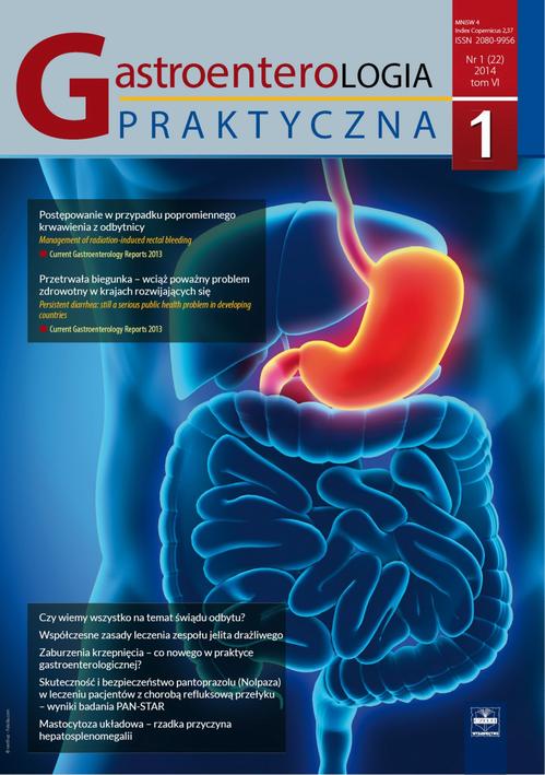 Tytuł: Gastroenterologia Praktyczna 1/2014
Autor: 
Wydawnictwo: Czelej
Formaty: MOBI, EPUB