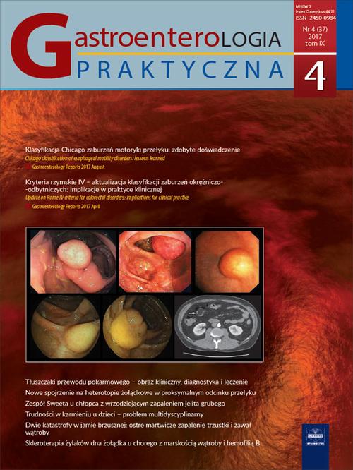 Tytuł: Gastroenterologia Praktyczna 4/2017
Autor: 
Wydawnictwo: Czelej
Formaty: EPUB