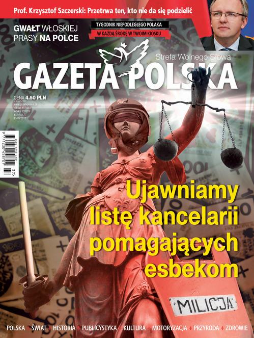 Tytuł: Gazeta Polska 13/09/2017
Autor: 
Wydawnictwo: Niezależne Wydawnictwo Polskie Sp. z o.o
Formaty: PDF