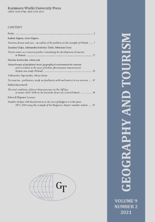 Tytuł: Geography and Tourism 2021, volume 9 number 2
Autor: 
Wydawnictwo: Wydawnictwo Uniwersytetu Kazimierza Wielkiego w Bydgoszczy
Formaty: PDF