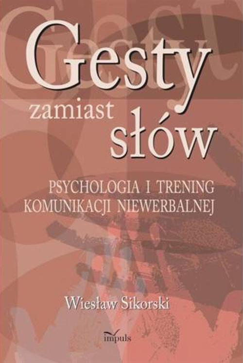 Gesty zamiast słów — okładka e-booka