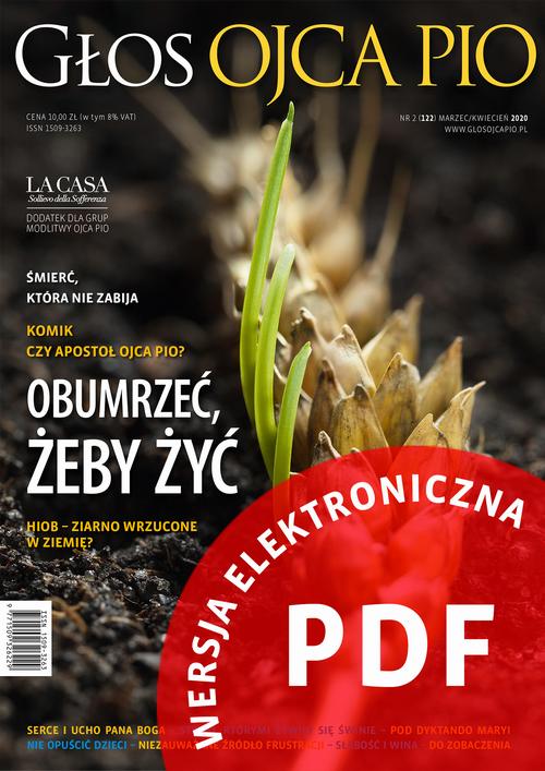 Tytuł: Głos Ojca Pio nr 2 (122) marzec/kwiecień 2020
Autor: Praca zbiorowa
Wydawnictwo: Serafin
Formaty: PDF