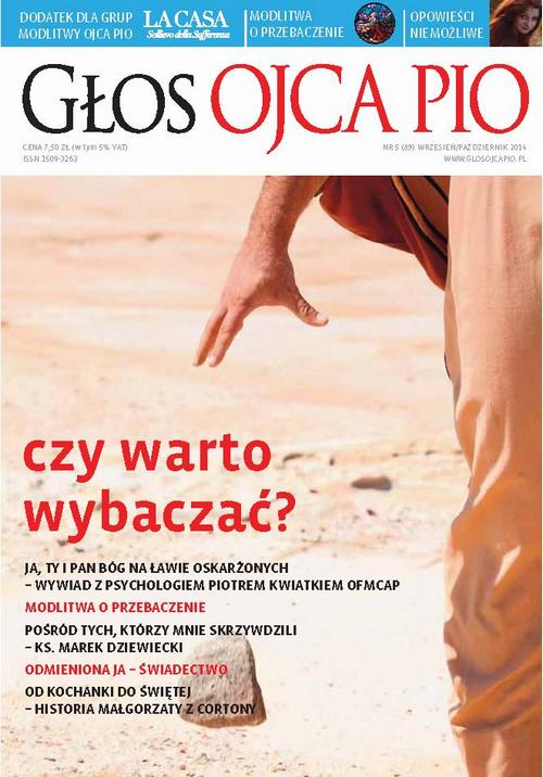 Tytuł: Głos Ojca Pio nr 5 (89) wrzesień/październik 2014
Autor: Praca zbiorowa
Wydawnictwo: Serafin
Formaty: PDF