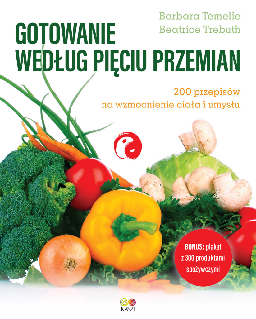Tytuł: Gotowanie według Pięciu Przemian. 200 przepisów na wzmocnienie ciała i umysłu
Autor: Barbara Temelie, Beatrice Trebuth
Wydawnictwo: Wydawnictwo JK (Aha, Feeria)
Formaty: PDF