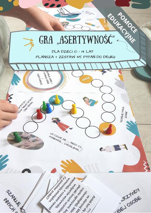 Tytuł: Gra planszowa "Asertywność" dla dzieci 10-14 lat (do druku). Pomoc edukacyjna
Autor: Katarzyna Płuska
Wydawnictwo: Katarzyna Skoczylas-Płuska
Formaty: PDF
