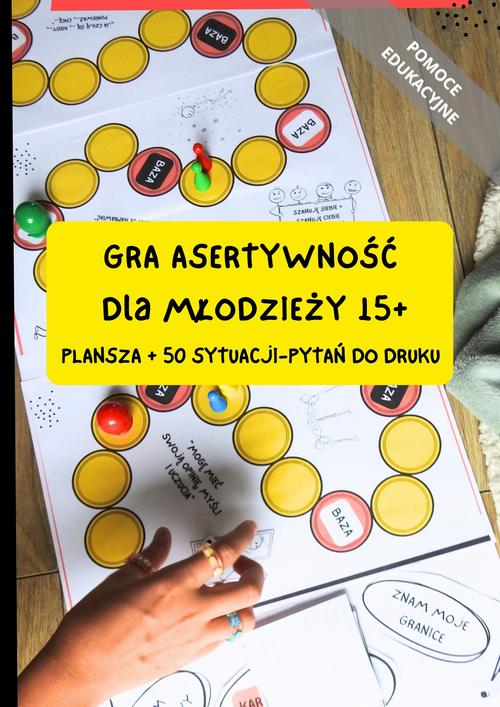 Tytuł: Gra planszowa "Asertywność" dla młodzieży 15+ (do druku). Pomoc edukacyjna
Autor: Katarzyna Płuska
Wydawnictwo: Katarzyna Skoczylas-Płuska
Formaty: PDF