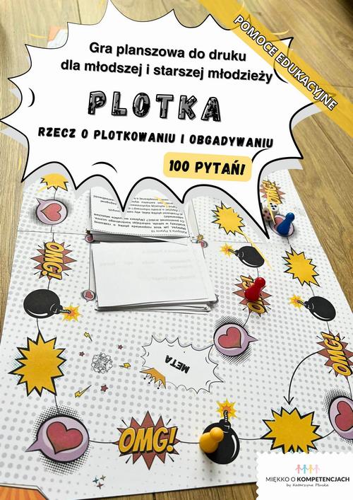 Tytuł: Gra planszowa "Plotka. Rzecz o plotkowaniu i obgadywaniu" dla młodzieży 10+ Pomoc edukacyjna do druku
Autor: Katarzyna Skoczylas-Płuska
Wydawnictwo: Katarzyna Skoczylas-Płuska
Formaty: PDF