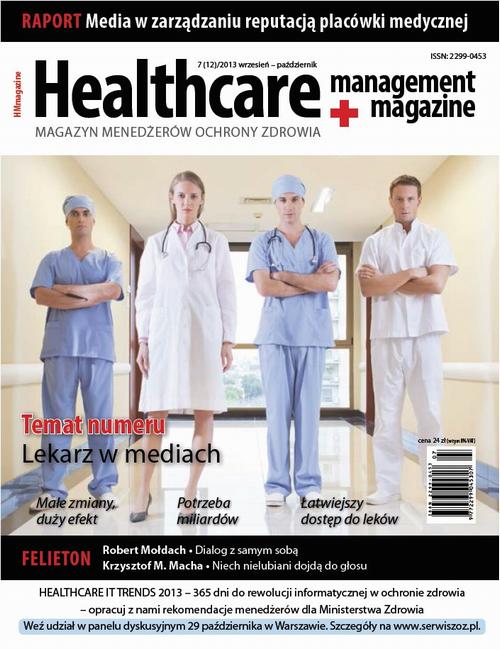Tytuł: Healthacare Management Magazine 7 (12)/2013 wrzesień – październik
Autor: 
Wydawnictwo: Oficyna Prawa Polskiego
Formaty: PDF