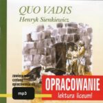 Henryk Sienkiewicz Quo Vadis - opracowanie — okładka audiobooka