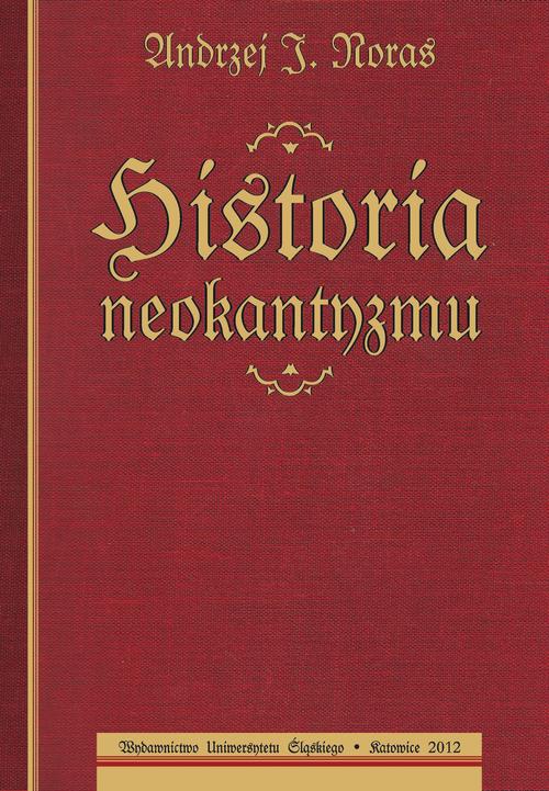Historia neokantyzmu — okładka e-booka