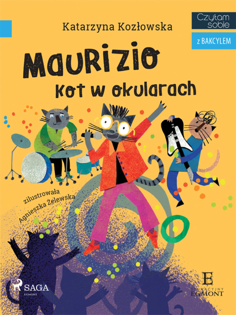 I am reading - Czytam sobie. Maurizio - Kot w okularach — okładka