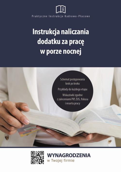 Instrukcja naliczania dodatku za pracę w porze nocnej — okładka e-booka