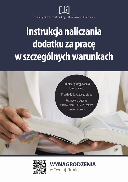 Instrukcja naliczania dodatku za pracę w szczególnych warunkach — okładka e-booka