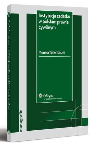 Instytucja zadatku w polskim prawie cywilnym — okładka e-booka