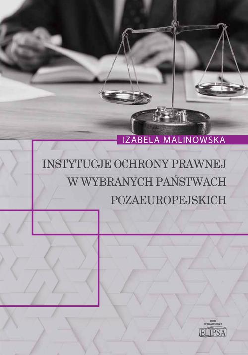 Instytucje ochrony prawnej w wybranych państwach pozaeuropejskich — okładka e-booka