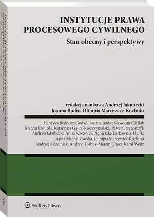 Instytucje prawa procesowego cywilnego. Stan obecny i perspektywy — okładka e-booka
