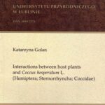 Tytuł: Interactions between host plants and Coccus hesperidum L. (Hemiptera; Sternorrhyncha; Coccidae)
Autor: Katarzyna Golan
Wydawnictwo: Uniwersytet Przyrodniczy w Lublinie
Formaty: PDF