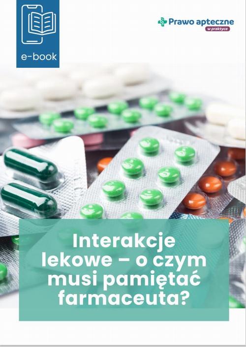Interakcje lekowe – o czym musi pamiętać farmaceuta — okładka e-booka