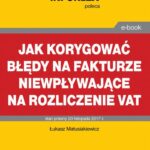 Jak korygować błędy na fakturze niewpływające na rozliczenie VAT — okładka e-booka
