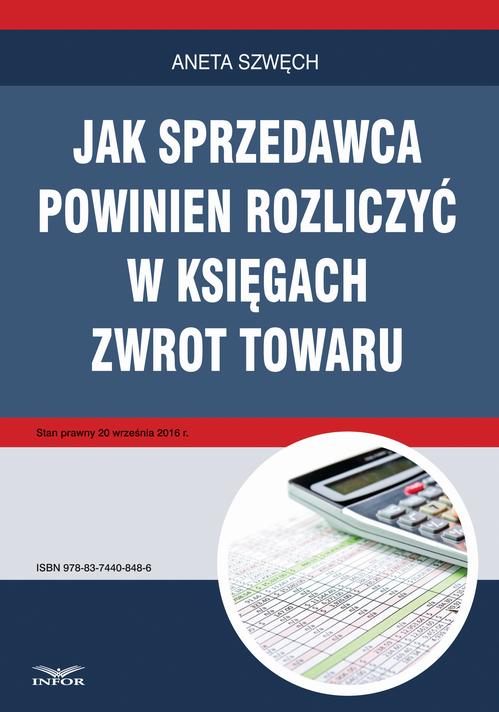 Jak sprzedawca powinien rozliczyć w księgach zwrot towaru — okładka e-booka