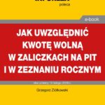 Jak uwzględniać kwotę wolną w zaliczkach na PIT i w zeznaniu rocznym — okładka e-booka