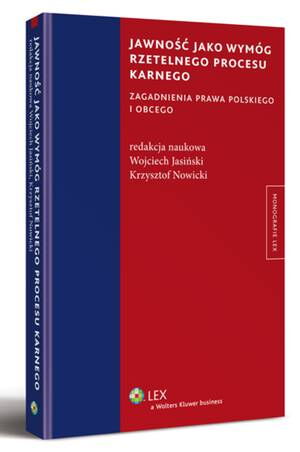 Jawność jako wymóg rzetelnego procesu karnego — okładka e-booka