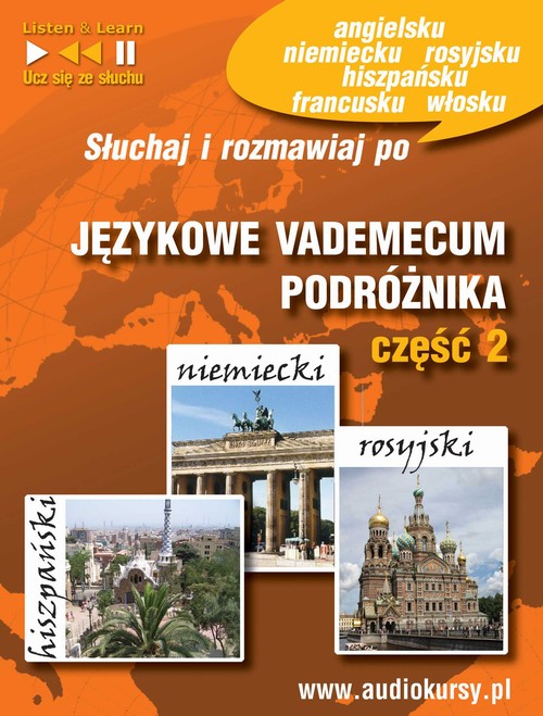 Tytuł: Językowe Vademecum Podróżnika  część 2
Autor: Dorota Guzik
Wydawnictwo: DIM
Formaty: MP3