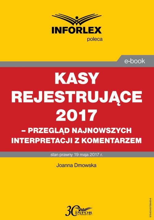 Kasy rejestrujące 2017 — okładka e-booka