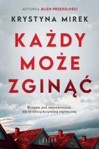 Tytuł: Każdy może zginąć
Autor: Krystyna Mirek
Wydawnictwo: FILIA
Formaty: EPUB, MOBI