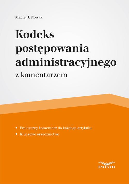 Kodeks postępowania administracyjnego — okładka e-booka