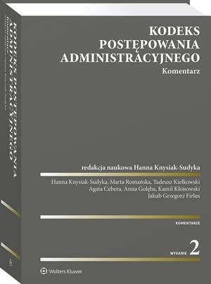 Kodeks postępowania administracyjnego. Komentarz — okładka e-booka